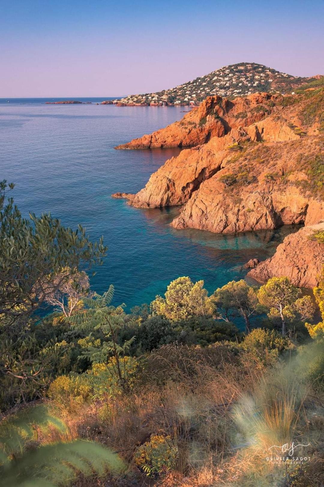 Petit Paradis Vue Mer- Plage Et Calanques A 3 Mn Saint-Raphaël Exteriör bild
