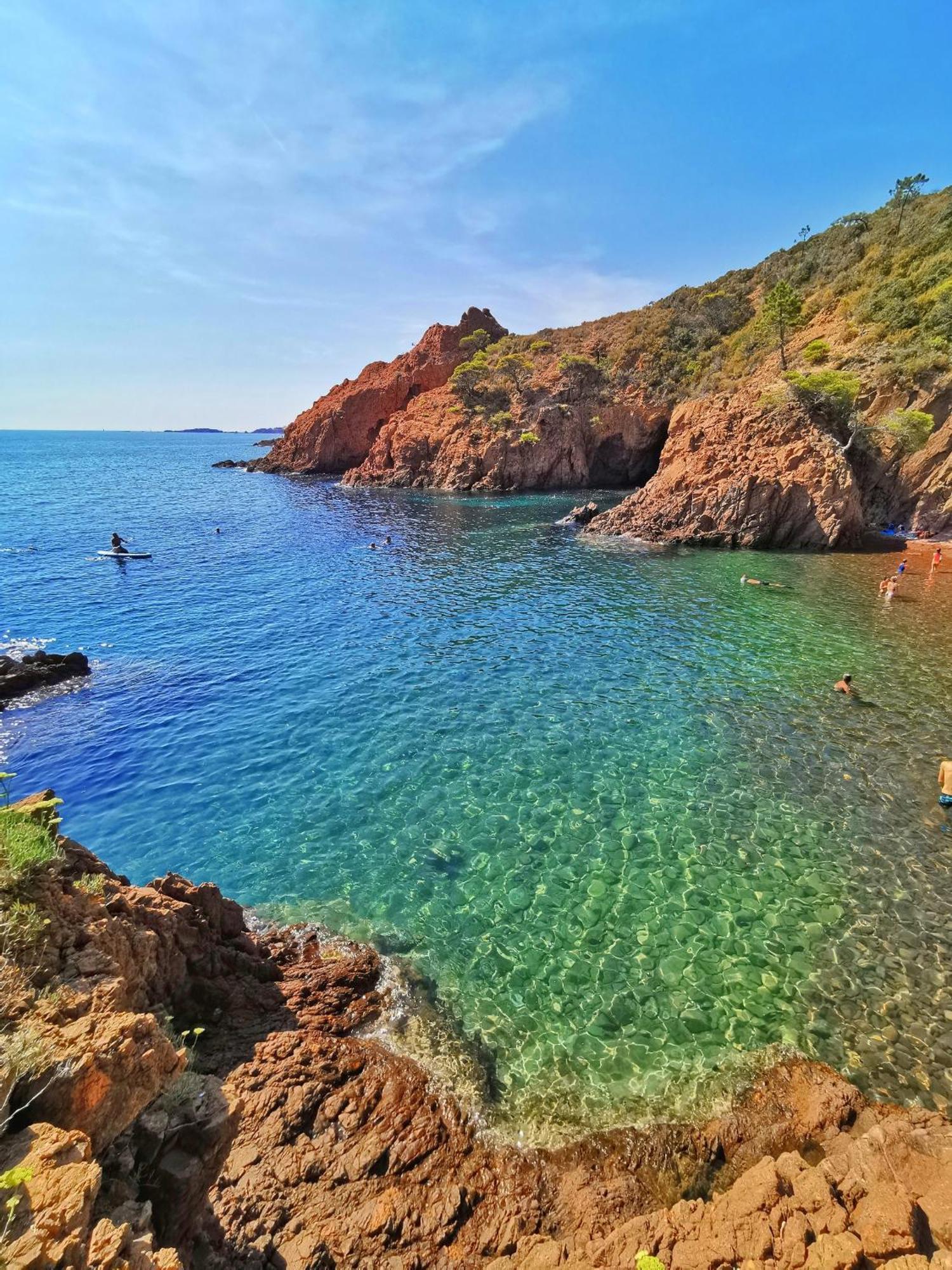 Petit Paradis Vue Mer- Plage Et Calanques A 3 Mn Saint-Raphaël Exteriör bild